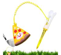 Genérico Anti-Lost Golf tee Hanger, Cartoon Training Ring, Cute Food Design, Flexible Loop Attachment, Lightweight Clip Style, Small Size, Excellent for Men, Women, Beginners, and Pro Practice Rounds