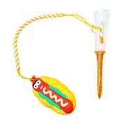 Genérico Anti-Lost Golf tee Hanger, Cartoon Training Ring, Cute Food Design, Flexible Loop Attachment, Lightweight Clip Style, Small Size, Excellent for Men, Women, Beginners, and Pro Practice Rounds