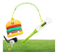 Genérico Anti-Lost Golf tee Hanger, Cartoon Training Ring, Cute Food Design, Flexible Loop Attachment, Lightweight Clip Style, Small Size, Excellent for Men, Women, Beginners, and Pro Practice Rounds