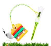 Genérico Anti-Lost Golf tee Ring, Cartoon Golf Hanger, Cute Practice Holder, Food-Themed Golf Accessory, Flexible Design, Ideal for Men, Dad, Boyfriend, Beginners, Training