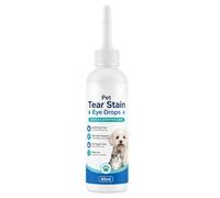 Genérico Anti-Manchas Lacrimales para Perros | Solución y de 60 ML - Elimina las Secreciones Oculares del Perro | Para Viajes, Hogar y Barba