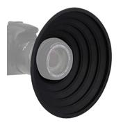 Genérico Anti-Reflective Silicone Camera Lens Hood for Glass - Anti-Glare | 50mm-70mm Flexible Stretchable Silicone Lens Fit, Eliminates Glass Window Reflections & Night Glare, Direct-Contact Rubber