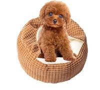 Genérico Anti Slide Dog Beds - Soft Round Puppy Bed, 60x60cm Indoor Cat House with Snug Interior, Supportive Cushion Pet Bed, Cat Beds Enhances Relaxing Nap Experience, Dog Kennel Ideal for Cats Dogs