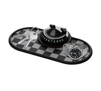 Genérico Anti-Slip Car Dashboard Mat - 25x12x3cm Multi-Functional Organizer Mat | Rotatable Anti Skid Car Dashboard Pad | For Auto Sedan Truck Interior Sunglasses Keys Gadgets