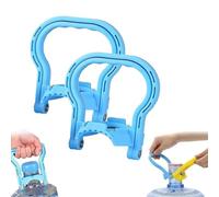 Genérico Anti-Slip Water Lifter - Home/Office Essential, anti slip water bottle lifter with ergonomic wide handle, Adjustable Ring Fit, Easy Grip Lifting for Home (2Pcs*Blue)