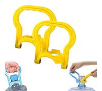 Genérico Anti-Slip Water Lifter - Home/Office Essential, anti slip water bottle lifter with ergonomic wide handle, Adjustable Ring Fit, Easy Grip Lifting for Home (2Pcs*Yellow)