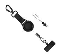 Genérico Anti Theft Phone Tether - Retractable Strap with Locking Carabiner | 360 Degree Rotating Metal Hook for Outdoor Travel Climbing Fishing Hiking Skiing Secure Phone Holder