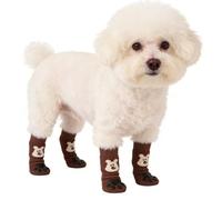Generico Antideslizante para perros, 4 unidades de zapatos para patas, evitan que se laman las patas | para perros de gran tamaño para uso en casa suelos