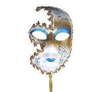 Genérico Antifaz Carnaval,Mascara De Para Gato Disfraz Hombre Sexy MáScara Blanca Gato MáScara De Carnaval Para Mujeres Y NiñAs Mascara Veneciana Hombre Mujer Lady Of Luck Veneciana MáScara