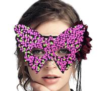 Genérico Antifaz de Mujer,Disfraces Parciales de Brillante | Faciales para Máscaras | para Disfraces de Halloween Noche de Carnaval Navidad Circo Festival Cosplay