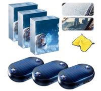 Genérico Antifreeze Electromagnetic Car Snow Removal Device,Automotive Solar Drive Interference Antifreeze Deicing Instrument,Portable Snow Removal Defroster for Car Windshield