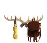 Genérico Antler Wall Mount Rack - Vintage Coat & Key Hook | Rustic Decor