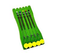 Generico Anzuelos de gancho de liderazgo corto sin enredos de 6,3 x 1,97 x 0,39 pulgadas, 5 piezas de equipos de pre-anudados | Anzuelos de metal con flotador | para mar, estanque, lago, No. 8