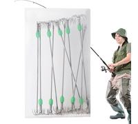 Generico Anzuelos luminosos - Catcher para calamares de acero inoxidable Manguito para sepias | Gancho de asistencia a anzuelos de metal para