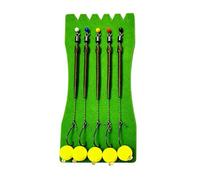 Generico Anzuelos para el Black Bass, 5 piezas de terminal preatadas - Anzuelos de metal para bagre con bola flotante, para estanque, lago, río, bagre, trucha, salmón, perca sol, 4 ganchos,