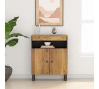 Genérico Aparador con 2 Puertas Madera Maciza de Mango 60x33x75 cm,Armarios y Almacenamiento,Aparadores-352916