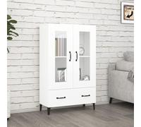 Genérico Aparador de Madera contrachapada Blanco 70x31x115 cm,Armarios y Almacenamiento,Aparadores-812555