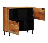 Genérico Aparador Natural 80 x 33,5 x 75 cm Madera de Acacia Sólida,Mobiliario,Armarios y Almacenamiento,Almacenamiento para CD y DVD-4017783