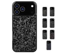 Genérico Apexcarbon Forged Carbon Fiber Phone Case for iPhone, Ultra-Slim All-Inclusive Magnetic Protective Cover, Anti-Scratch, Shockproof, Lightweight (White,for iPhone13Pro)