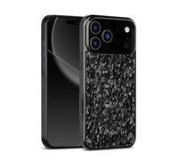 Genérico Apexcarbon Forged Carbon Fiber Phone Case For Phone 17 Pro MAX Series, Anti-Scratch Shockproof Full Body Protective Cover (Black,17)