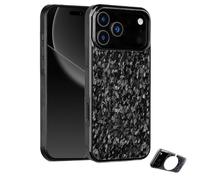 Genérico Apexcarbon Forged Phone Case for iPhone 17 Pro MAX - Ultra-Slim, Anti-Scratch, Shockproof with Magnetic All-Inclusive Protection & Caseless Touch Feel (17pro,Black)
