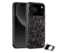 Genérico Apexcarbon Forged Phone Case for iPhone 17 Pro MAX - Ultra-Slim, Anti-Scratch, Shockproof with Magnetic All-Inclusive Protection & Caseless Touch Feel (17air,Red)