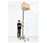 Genérico Apilador Manual, Carretilla elevadora con manivela de 80 kg de Capacidad, apilador de palets Plegable de Acero galvanizado para almacén, Garaje y hogar, Altura de elevación de 180