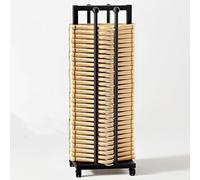 Genérico Apilador Organizador de suspensión al por Menor con Ruedas, Soporte para Estante de Almacenamiento para Perchas de Ropa