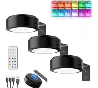 Genérico Aplique Luz Cuadros Sin Cable, Lampara Pared Recargable USB Focos LED Cuadro Mando a Distancia Luces Expositores Batería Lámpara Imagen Inalámbrica Luz Adhesiva Pared para Vitrina