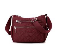 Genérico Apparent Crossbody Bag, Women's Travel Crossbody ba, Nylon Shoulder Messenger Bag, Adjustable Shoulder Strap (Wine Red)