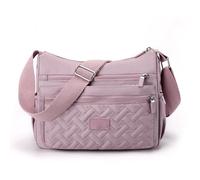 Genérico Apparent Crossbody Bags,Large Capacity Waterproof Nylon Shoulder Messenger Bag, Multi Pocket Crossbody Bag (Burgundy)