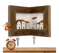 Genérico Appendichiavi Da Parete - Gancio per Chiavi, Pannello Organizzatore per Porta Ingresso, Supporto Murale | Portaoggetti Decorativo per Cucina Garage Appartamento Regalo Casa Nuova