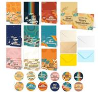 Genérico Appreciation Card - 10 Pieces Staff Appreciation Cards for Work, Motivational Message with Inspirational Encouragement Function, Stationery Notes for Students, Home, School Use