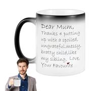 Genérico Appreciation Drinkware - Heat Sensitive Tea Container, Stylish Beverage Holder, Sentimental Keepsake Item | Elegant Kitchen Accessory, Personalized Celebration Supply For Beloved Parent