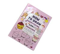 Genérico Aprende A Dibujar: Arte Interactivo Lindo Y Divertido, Guía De Dibujo | Actividad Creativa Para Principiantes Para Niños, Libro De Trabajo Portátil Para Dormitorio Escolar Interior Y Exter