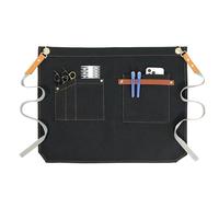 Generico Apron For Women - Bartender Serving Accessories | Short Aprons Include Pocket For Kitchen, Home, Coffee Shop, Restaurant, Apartment, Farmhouse, Waiters, Waitresses And Others, Negro , Fare