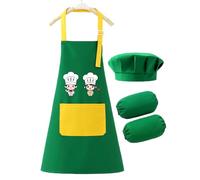 Generico Aprons For Kids, Paint Apron For Kids, Adjustable Coat Craft For Ages 2-12 Baking Painting Cooking Mealtime Classroom Home Garden Kitchen Outdoor School Kindergarten, verde, riferimento