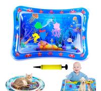 Genérico Aqua Cats Water Mat, Pet Water Bed for Cats and Dogs, 2025 New Thickened Cat Waters Mat with Fish, Summer Indoor Interactive Pet Toys, Feel Cool Comfort Playmat (K-Square 27.2 * 19.7in)