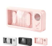 Genérico Aqua Play Phone Holder, Aqua Play Shower Phone Holder with Speaker, 100% Waterproof/Fog-Proof & Secure 360° Mount, 60° Fixed Opening Angle for Pick-Up and Placement (Pink)