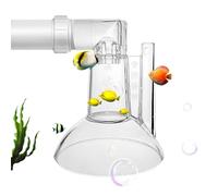 Genérico Aquarium Air Pump, Acrylic Clear Quiet No Electricity Aquarium Bubbler Fish Air Pump with Water Outlet Aerator & Silencer, Splash-Proof Accessory for Home Office Saltwater Betta Cichlid