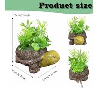 Genérico Aquarium Air Stone - Quiet Turtle Shaped Bubble Stone for Fish Tanks | Resin Aerator with Micro-Bubble Technology for Ponds, Home Hydroponics and Office Desktops