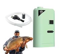 Generico Aquarium Bubbler, Usb Air Pump, 2.36x3.74 Inches Size Portable Quiet Adjustable Aerator, Portable Water Pump for Reptiles Hydroponics Pond Aquaculture Shrimp, White