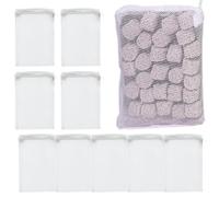 Genérico Aquarium Filter Bags, Fish Tank Media Pack, Spill-Proof Fine Mesh Pouch, Versatile Tank Filtration for Freshwater and Saltwater Aquariums, 20x30cm, 35x40cm, White, Black