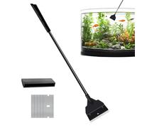 Genérico Aquarium Glass Cleaner Tool, Handheld Sand Leveling Scraper, Acrylic Tank Maintenance Gadget, Smooth Glass Algae Removal Blade, Compact Cleaning Tool for Fish Tank Care