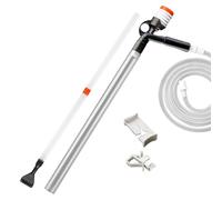 Genérico Aquarium Gravel Vacuum, 40cm Inlet Pipe 200cm Silicone Hose, 5in1 PP Cleaner, Water Changer for Fish Tank Maintenance, Substrate Cleaning