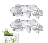 Genérico Aquarium Lid Handle - Acrylic Rimless Canopy Clips, Fish Tank Cover | Hood Support Holder System, Transparent Glass Top Cap Attachment Kit with Rimless Aquarium Fish Tank Protection Setup