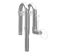 Genérico Aquarium Lily Pipe - Aquariums Inflow Outflow Pipes Set Stainless Steel | Fish Tank Inlet Outlet Pipe Kit | Adjustable Water Tube Fittings with Oil Skimmer Protein Film Remover