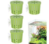 Genérico Aquarium Plant Holder - 4pieces Pothos Aquarium Stand, Compact Size Fish Tank Plant Holder with Stable Base for Indoor Aquatic Plants, Plants Accessories for Decorative Aquariums Holders