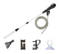 Generico Aquarium Siphon Gravel CleanerPC+ABS+PVC | with Flow Restrictor Clip, Suction Cup Fit Below 60cm Fish Tank Water Changer, for Dirt Pond Reef Turtle Garden Fountain