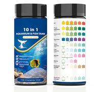 Genérico Aquarium Test Kit - 10 In 1 Fish Tank Water Testing Strips Saltwater Aquarium Quality Checker Bottle 100 Strips Precise Results | Pond Water Test Kit For Aquarists Hobbyists Beginners Profe